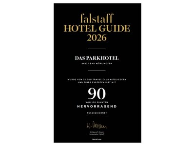 Das Parkhotel Bad Wörishofen: unsere Auszeichnungen Das Parkhotel Bad Wörishofen: unsere Auszeichnungen